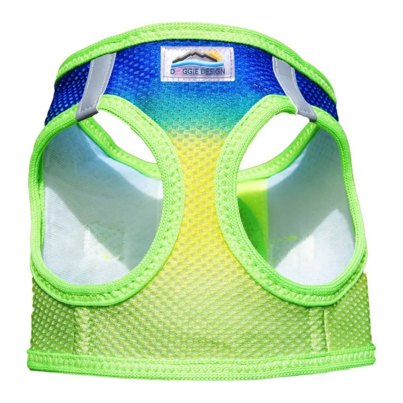 American River Ombre Dog Harness - Cobalt Sport