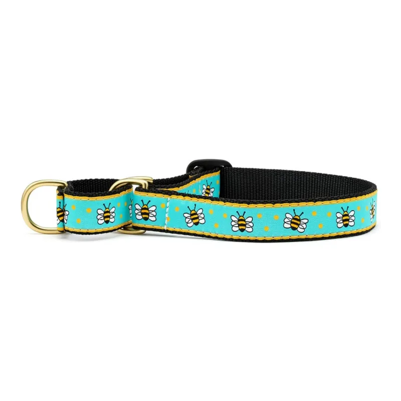 Bee Martingale Dog Collar