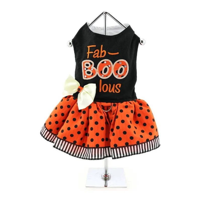 Halloween Dog Harness Dress - Fab-Boo-Lous