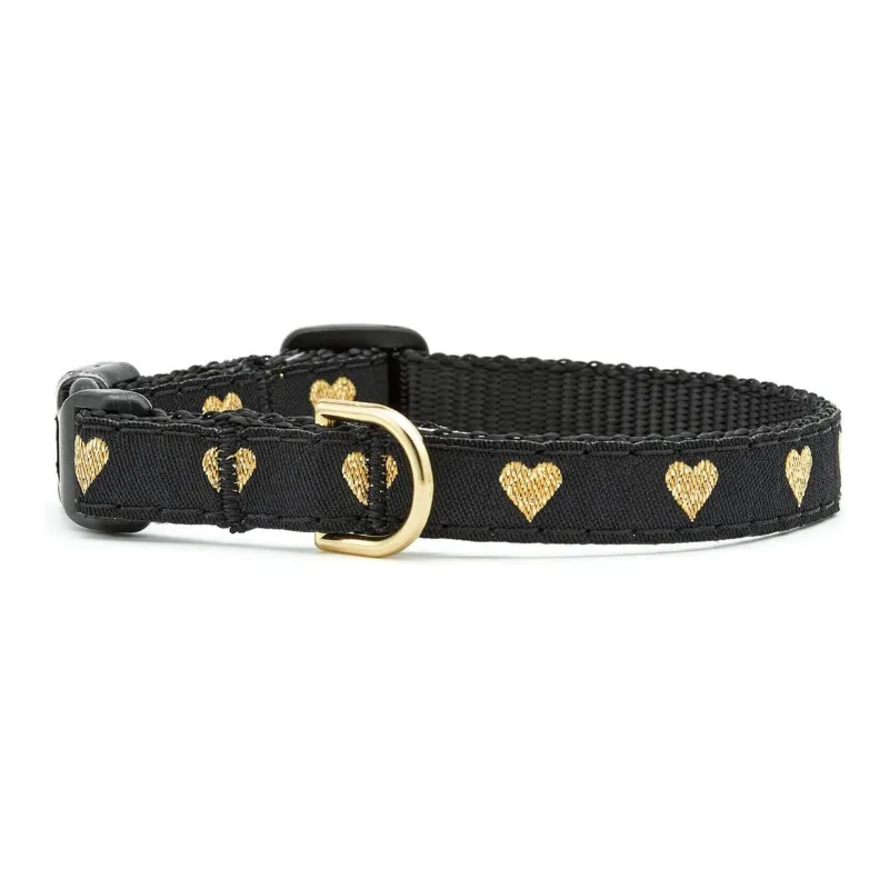 Heart of Gold Cat Collar