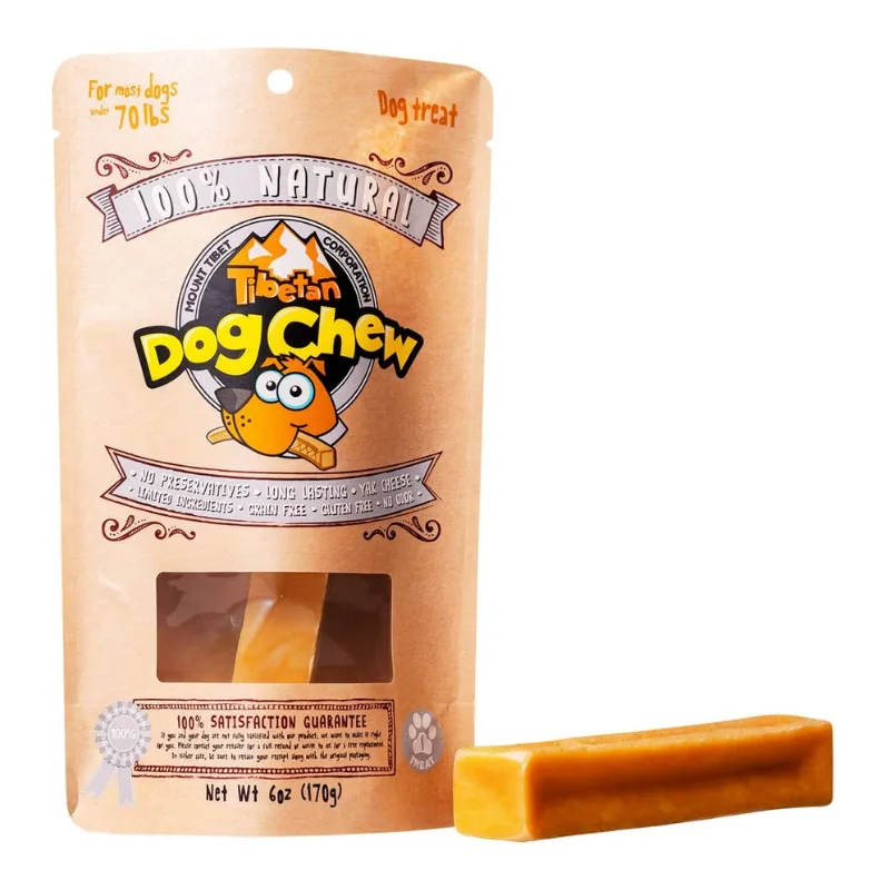 Tibetan Yak Cheese Chew – Xl, 1 Stick, Dogs Under 70 Lbs